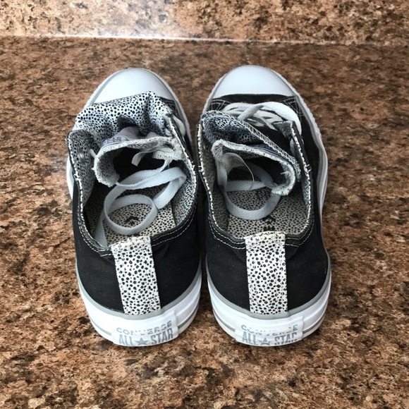 CONVERSE CTAS Women Black double tongue Grey Low Top Canvas | 9 - Picture 3 of 12